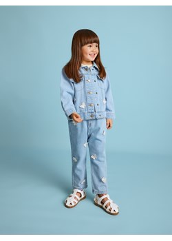 Reserved - Jeansy baggy z aplikacją - niebieski ze sklepu Reserved w kategorii Spodnie i półśpiochy - zdjęcie 170928891
