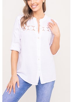 Biała Koszula GAJA ze sklepu TONO w kategorii Koszule damskie - zdjęcie 170929234