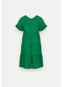 Bawełniana zielona sukienka z falbanami ze sklepu Molton w kategorii Sukienki - zdjęcie 170929281