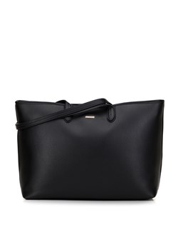 Torebka shopperka z ekoskóry klasyczna duża czarna ze sklepu WITTCHEN w kategorii Torby Shopper bag - zdjęcie 170929631