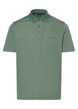 Ragman Męska koszulka polo Mężczyźni zielony marmurkowy ze sklepu vangraaf w kategorii T-shirty męskie - zdjęcie 170930424
