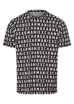 Armani Exchange Koszulka męska Mężczyźni Bawełna czarny wzorzysty ze sklepu vangraaf w kategorii T-shirty męskie - zdjęcie 170930461