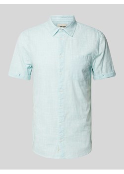 Koszula casualowa o kroju slim fit z rękawem o dł. 1/2 ze sklepu Peek&Cloppenburg  w kategorii Koszule męskie - zdjęcie 170932362