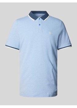 Koszulka polo z detalem z logo model ‘RUBY’ ze sklepu Peek&Cloppenburg  w kategorii T-shirty męskie - zdjęcie 170932541