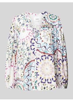 Bluzka z wiskozy z dekoltem w serek model ‘LUIGI’ ze sklepu Peek&Cloppenburg  w kategorii Bluzki damskie - zdjęcie 170932591