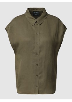 Bluzka koszulowa z mieszanki lnu i lyocellu z kołnierzykiem ze sklepu Peek&Cloppenburg  w kategorii Koszule damskie - zdjęcie 170932602