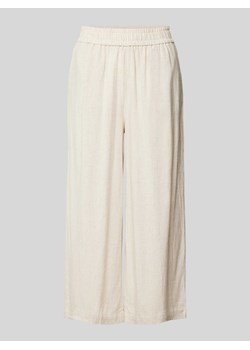 Spodnie materiałowe z szeroką,skróconą nogawką model ‘VINSTY’ ze sklepu Peek&Cloppenburg  w kategorii Spodnie damskie - zdjęcie 170932653