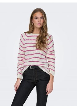 JDY Sweter w kolorze biało-różowym ze sklepu Limango Polska w kategorii Swetry damskie - zdjęcie 170934833