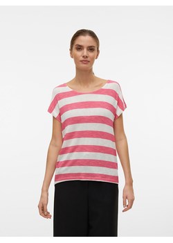 Vero Moda Koszulka w kolorze biało-różowym ze sklepu Limango Polska w kategorii Bluzki damskie - zdjęcie 170935443