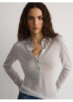 Reserved - Sweter z lyocellu - jasnoszary ze sklepu Reserved w kategorii Swetry damskie - zdjęcie 170937770
