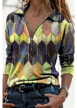 Bluzka NERDOMSA GREEN ze sklepu Ivet Shop w kategorii Bluzki damskie - zdjęcie 170938930
