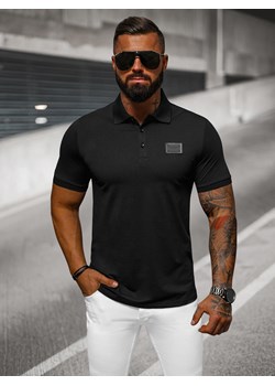 Koszulka męska polo czarna OZONEE NB/MT3018Z ze sklepu ozonee.pl w kategorii T-shirty męskie - zdjęcie 170941430