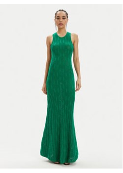 KARL LAGERFELD Sukienka dzianinowa 241W1335 Zielony Slim Fit ze sklepu MODIVO w kategorii Sukienki - zdjęcie 170942480