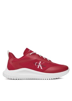 Sneakersy Calvin Klein Jeans YM0YM00968 Czerwony ze sklepu eobuwie.pl w kategorii Buty sportowe męskie - zdjęcie 170942852