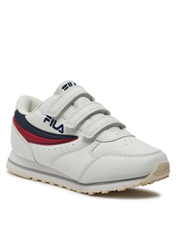 Sneakersy Fila Orbit Velcro Low Kids 1010785.98F White/Dress Blue ze sklepu eobuwie.pl w kategorii Buty sportowe dziecięce - zdjęcie 170944172
