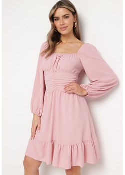 Różowa Sukienka Auxede ze sklepu Born2be Odzież w kategorii Sukienki - zdjęcie 170944792