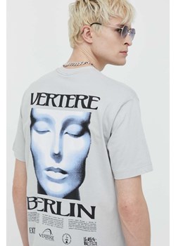 Vertere Berlin t-shirt bawełniany SLEEPWALK kolor szary z nadrukiem VER T238 ze sklepu ANSWEAR.com w kategorii T-shirty męskie - zdjęcie 170945234