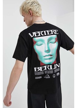 Vertere Berlin t-shirt bawełniany SLEEPWALK kolor czarny z nadrukiem VER T238 ze sklepu ANSWEAR.com w kategorii T-shirty męskie - zdjęcie 170945244