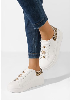 Białe sneakersy damskie Layile ze sklepu Zapatos w kategorii Trampki damskie - zdjęcie 170945832