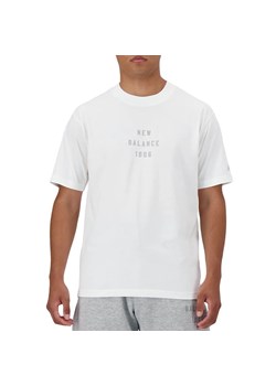 Koszulka New Balance MT41519WT - biała ze sklepu streetstyle24.pl w kategorii T-shirty męskie - zdjęcie 170946762