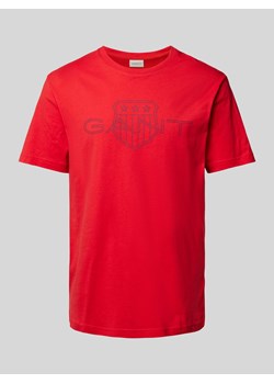 T-shirt z nadrukiem z logo ze sklepu Peek&Cloppenburg  w kategorii T-shirty męskie - zdjęcie 170946773
