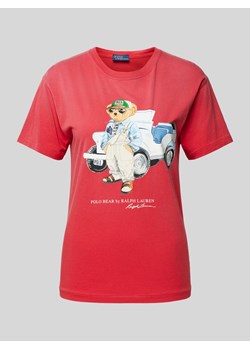 T-shirt z nadrukowanym motywem i logo model ‘TRUCK’ ze sklepu Peek&Cloppenburg  w kategorii Bluzki damskie - zdjęcie 170947113