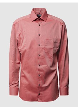 Koszula biznesowa o kroju modern fit z wyhaftowanym logo model ‘Global’ ze sklepu Peek&Cloppenburg  w kategorii Koszule męskie - zdjęcie 170947211