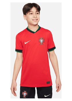 Koszulka piłkarska dla dużych dzieci Nike Dri-FIT Portugalia (drużyna męska) Stadium 2024/25 (wersja domowa) – replika - Czerwony ze sklepu Nike poland w kategorii T-shirty chłopięce - zdjęcie 170947501