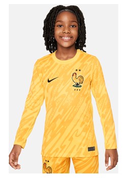 Koszulka piłkarska dla dużych dzieci Nike Dri-FIT FFF (drużyna męska) Stadium Goalkeeper 2024/25 – replika - Żółty ze sklepu Nike poland w kategorii T-shirty chłopięce - zdjęcie 170947514