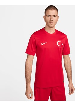 Męska koszulka piłkarska Nike Dri-FIT Turcja Stadium 2024/25 (wersja wyjazdowa) (replika) - Czerwony ze sklepu Nike poland w kategorii T-shirty męskie - zdjęcie 170947522