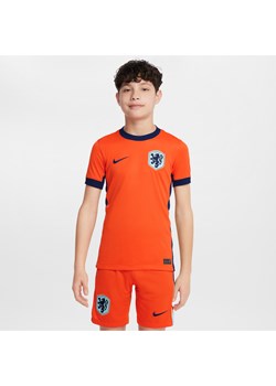 Koszulka piłkarska dla dużych dzieci Nike Dri-FIT Holandia (drużyna męska) Stadium 2024/25 (wersja domowa) – replika - Pomarańczowy ze sklepu Nike poland w kategorii T-shirty chłopięce - zdjęcie 170947562