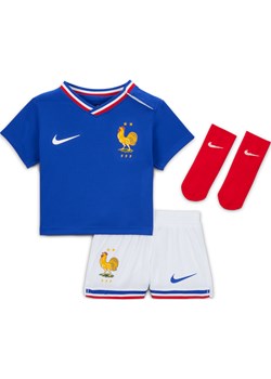 Trzyczęściowy strój piłkarski dla niemowląt i maluchów Nike FFF Stadium 2024 (wersja domowa) – replika - Niebieski ze sklepu Nike poland w kategorii Komplety niemowlęce - zdjęcie 170947563