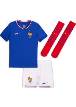 Trzyczęściowy strój piłkarski dla małych dzieci Nike FFF Stadium 2024 (wersja domowa) – replika - Niebieski ze sklepu Nike poland w kategorii Komplety chłopięce - zdjęcie 170947633