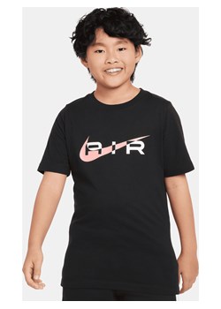 T-shirt dla dużych dzieci (chłopców) Nike Air - Czerń ze sklepu Nike poland w kategorii T-shirty chłopięce - zdjęcie 170947673