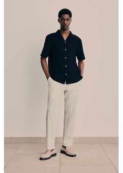 H & M - Spodnie z domieszką lnu Regular Fit - Biały ze sklepu H&M w kategorii Spodnie męskie - zdjęcie 170948640