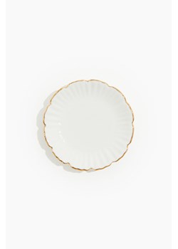 H & M - Mały talerz z porcelany - Biały ze sklepu H&M w kategorii Talerze - zdjęcie 170948701