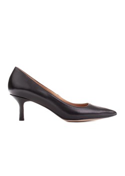 Marco Shoes Eleganckie szpilki na niższym obcasie czarne ze sklepu ButyModne.pl w kategorii Czółenka - zdjęcie 170948744
