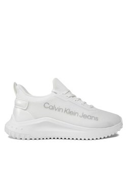 Calvin Klein Jeans Sneakersy Eva Run Slipon Lace Mix Lum Wn YW0YW01303 Biały ze sklepu MODIVO w kategorii Buty sportowe damskie - zdjęcie 170952024