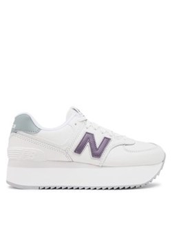 New Balance Sneakersy WL574ZFG Biały ze sklepu MODIVO w kategorii Buty sportowe damskie - zdjęcie 170952450