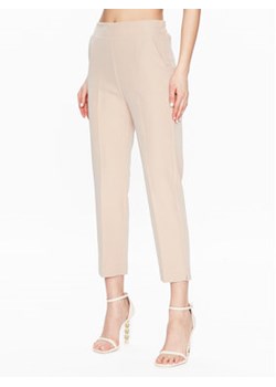 Maryley Spodnie materiałowe 23EB616/43PE Beżowy Regular Fit ze sklepu MODIVO w kategorii Spodnie damskie - zdjęcie 170952623