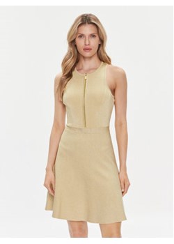 MICHAEL Michael Kors Sukienka letnia MR4826JAFB Złoty Slim Fit ze sklepu MODIVO w kategorii Sukienki - zdjęcie 170952820