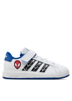 adidas Sneakersy Grand Court Spider-Man El K IF0925 Biały ze sklepu MODIVO w kategorii Buty sportowe dziecięce - zdjęcie 170953553