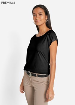 Shirt z domieszką jedwabiu ze sklepu bonprix w kategorii Bluzki damskie - zdjęcie 170956044