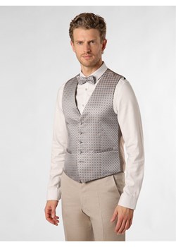 Wilvorst Męska kamizelka modułowa Mężczyźni Regular Fit jasny szary wzorzysty ze sklepu vangraaf w kategorii Kamizelki męskie - zdjęcie 170956411