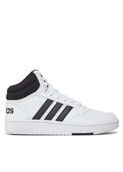 Sneakersy adidas Hoops 3.0 Mid K IG3715 Biały ze sklepu eobuwie.pl w kategorii Buty sportowe dziecięce - zdjęcie 170956794