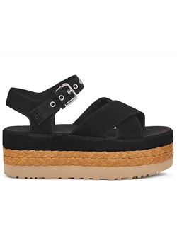 Sandały Ugg Aubrey Platform Sandal 1152711-BLK - czarne ze sklepu streetstyle24.pl w kategorii Espadryle damskie - zdjęcie 170957411