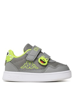 Sneakersy Kappa 280023M Grey/Lime 1633 ze sklepu eobuwie.pl w kategorii Buty sportowe dziecięce - zdjęcie 170960860