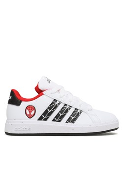 Sneakersy adidas Grand Court X Marvel Spider-Man IG7169 Biały ze sklepu eobuwie.pl w kategorii Buty sportowe dziecięce - zdjęcie 170961180