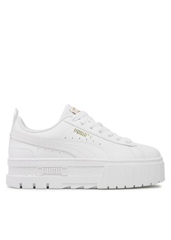 Sneakersy Puma Mayze Lth Jr 384527 Biały ze sklepu eobuwie.pl w kategorii Trampki dziecięce - zdjęcie 170961861