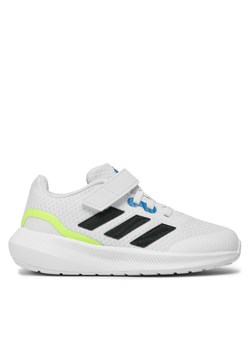 Sneakersy adidas RunFalcon 3.0 Elastic Lace Top Strap Shoes IG7279 Biały ze sklepu eobuwie.pl w kategorii Buty sportowe dziecięce - zdjęcie 170962420